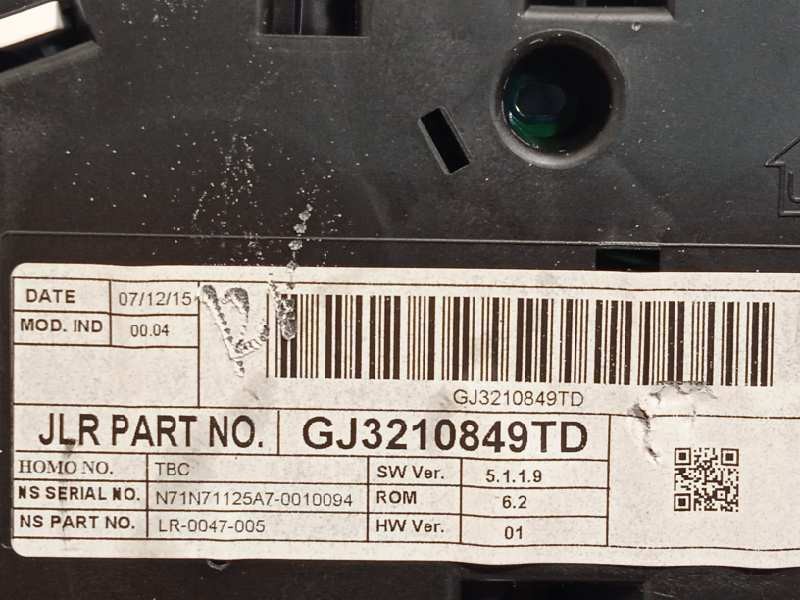 Recambio de cuadro instrumentos para land rover evoque 2.0 td4 cat referencia OEM IAM GJ3210849TD  LR073510