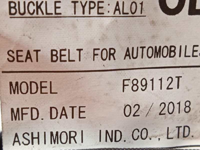 Recambio de cinturon seguridad trasero izquierdo para subaru brz sport referencia OEM IAM F89112T  