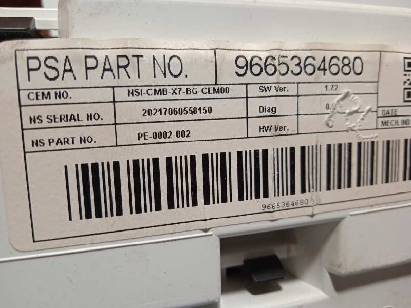Recambio de cuadro instrumentos para citroën c5 berlina s referencia OEM IAM 9665364680  