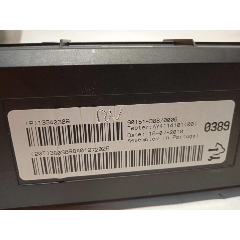 Recambio de modulo electronico para opel astra j lim. sport referencia OEM IAM 13340389  