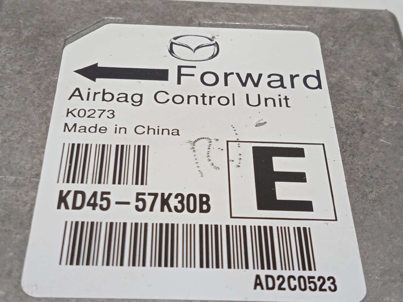 Recambio de centralita airbag para mazda cx-5 2.2 turbodiesel cat referencia OEM IAM KD4557K30B  AD2C0523