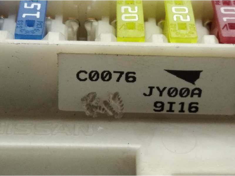 Recambio de caja reles / fusibles para renault koleos 2.0 dci diesel fap cat referencia OEM IAM C0076JY00A  JY00A
