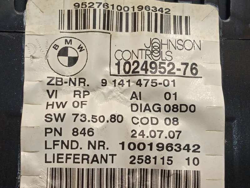 Recambio de cuadro instrumentos para bmw serie 1 berlina (e81/e87) 118d referencia OEM IAM 9141475  62109141475