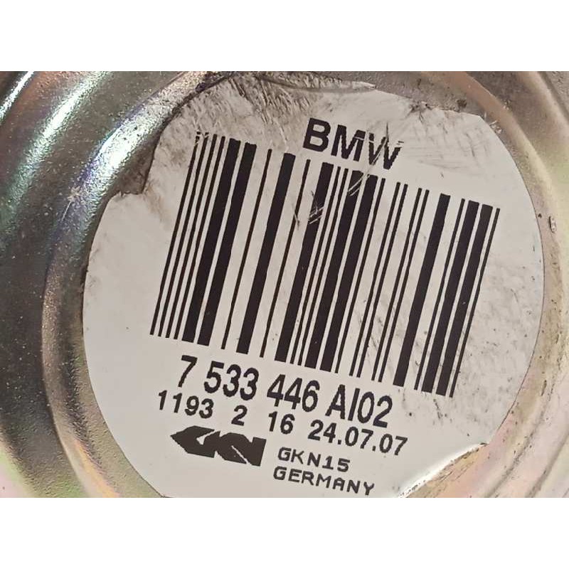 Recambio de transmision trasera derecha para bmw serie 1 berlina (e81/e87) 118d referencia OEM IAM 7533446  33217547076