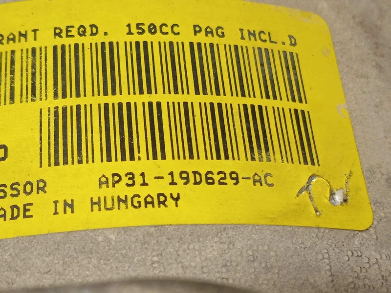 Recambio de compresor aire acondicionado para ford fiesta (cb1) trend referencia OEM IAM AP3119D629AC  1890121