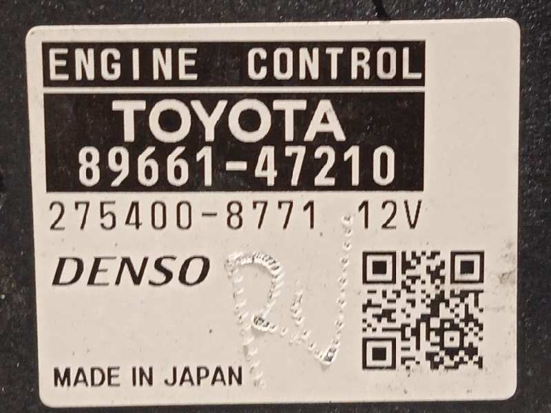 Recambio de centralita motor uce para toyota prius (nhw30) referencia OEM IAM 8966147210 8966047530 2754008771