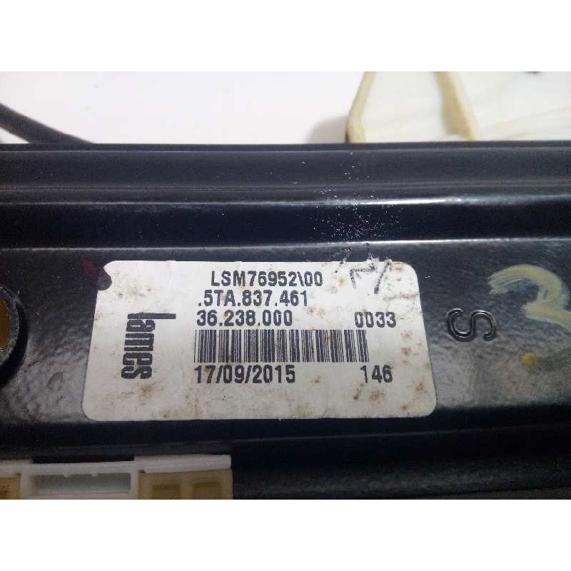 Recambio de elevalunas delantero izquierdo para volkswagen touran (5t1) advance bmt referencia OEM IAM 5TA837461  