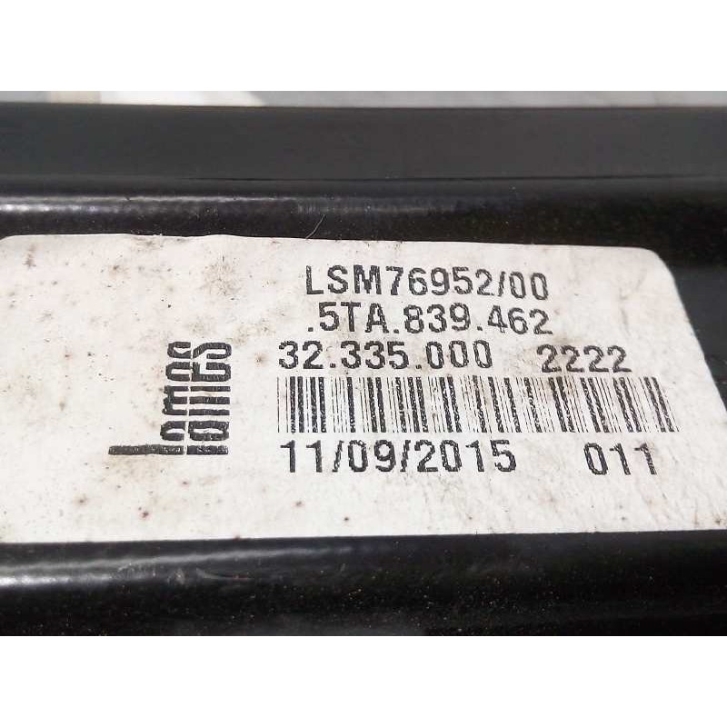 Recambio de elevalunas trasero derecho para volkswagen touran (5t1) advance bmt referencia OEM IAM 5TA839462  5Q0959802A