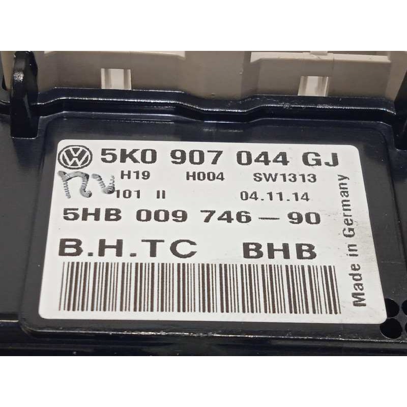 Recambio de mando climatizador para volkswagen tiguan (5n2) t1 bluemotion referencia OEM IAM 5K0907044GJ  5HB00974690