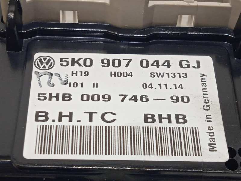 Recambio de mando climatizador para volkswagen tiguan (5n2) t1 bluemotion referencia OEM IAM 5K0907044GJ  5HB00974690