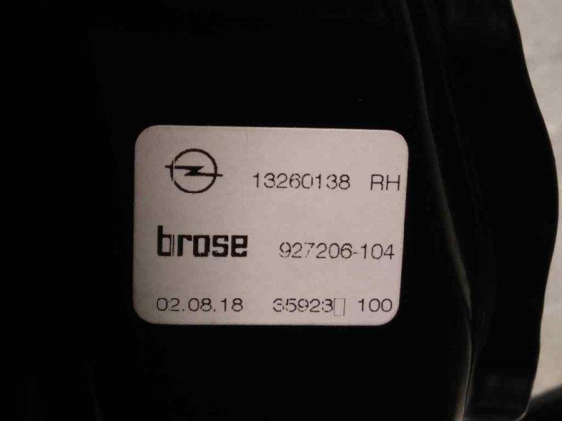 Recambio de elevalunas delantero derecho para opel zafira tourer 1.6 cdti dpf referencia OEM IAM 13260138  13369286