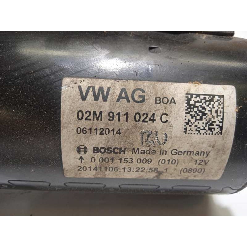 Recambio de motor arranque para volkswagen tiguan (5n2) t1 bluemotion referencia OEM IAM 02M911024C  0001153009
