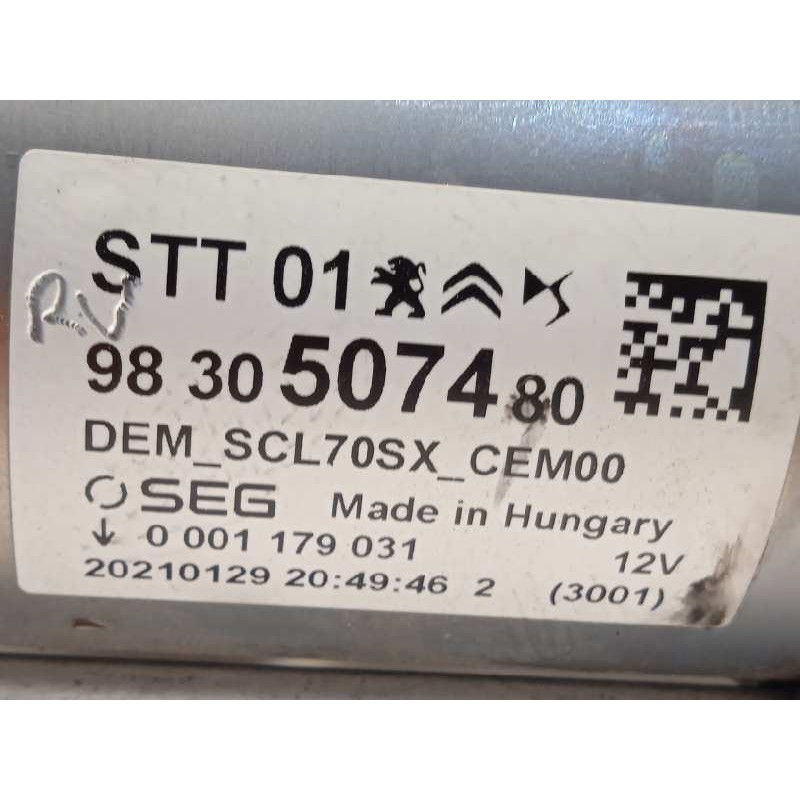 Recambio de motor arranque para citroën c4 iii 1.2 referencia OEM IAM 9830507480  0001179031