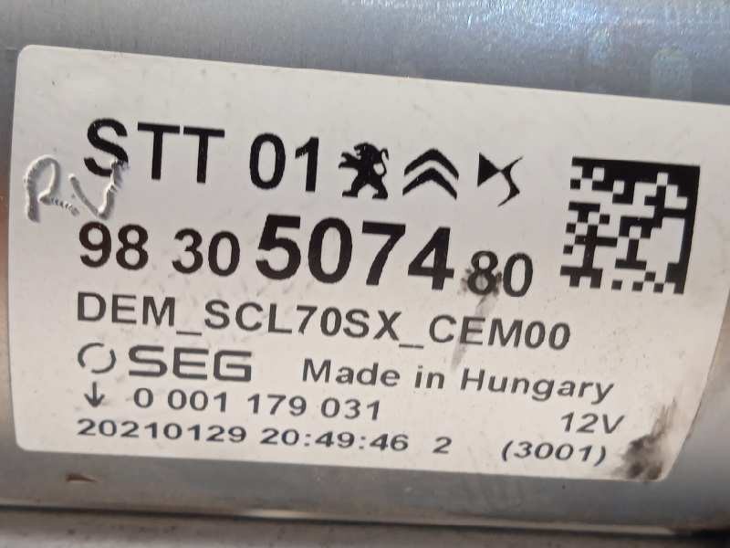 Recambio de motor arranque para citroën c4 iii 1.2 referencia OEM IAM 9830507480  0001179031