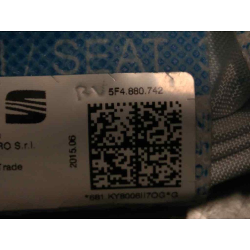 Recambio de airbag cortina delantero derecho para seat leon (5f1) reference referencia OEM IAM 5F4880742  