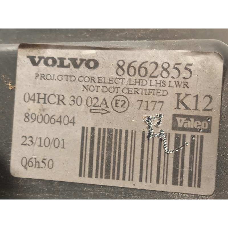 Recambio de faro izquierdo para volvo s80 berlina 2.4 diesel cat referencia OEM IAM 8662855  