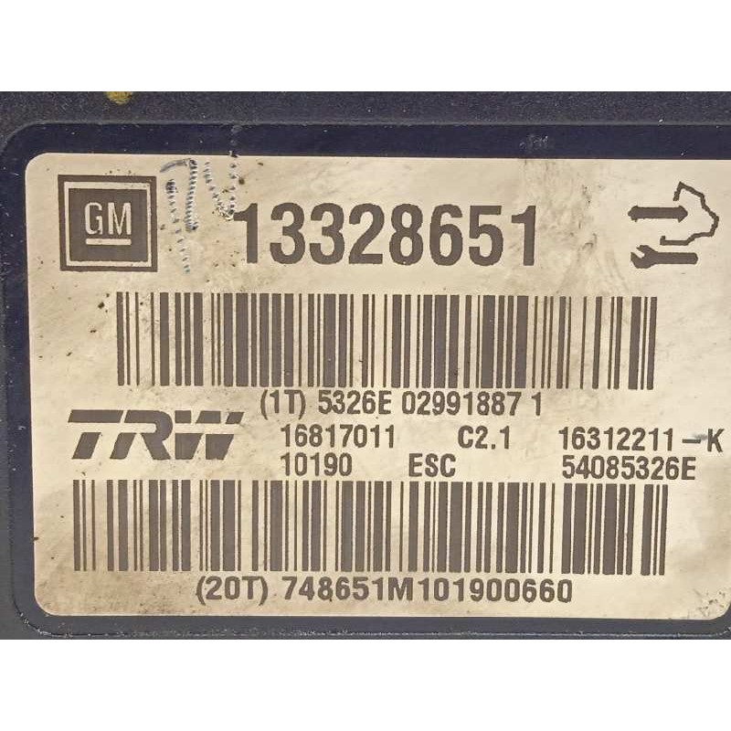 Recambio de abs para opel insignia berlina 2.0 cdti cat referencia OEM IAM 13328651 16312211K 16817011