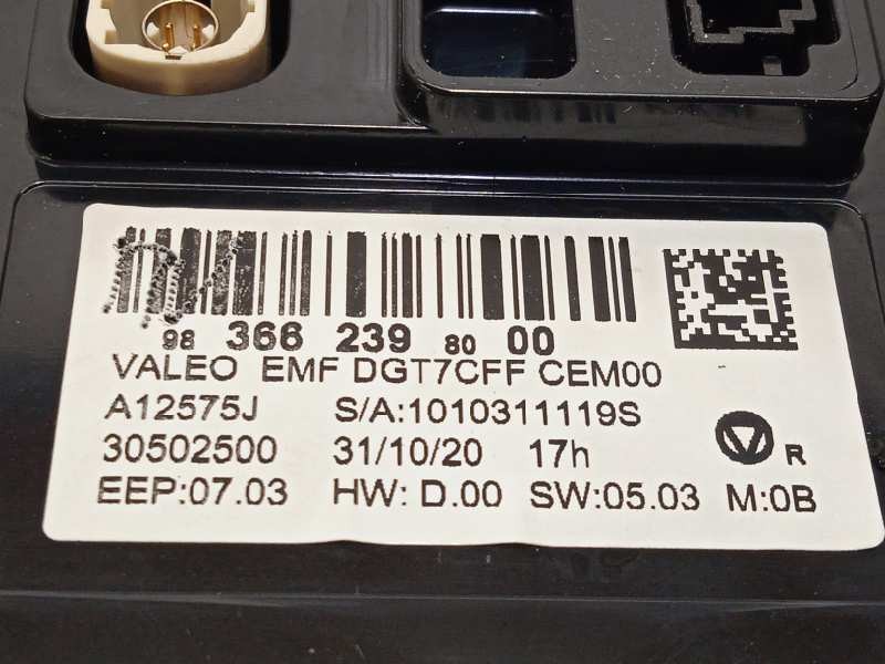 Recambio de pantalla multifuncion para peugeot 208 (p2) referencia OEM IAM 9838129680  