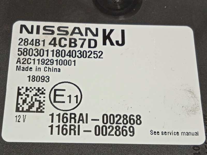 Recambio de centralita confort para nissan x-trail (t32) 1.6 dci turbodiesel cat referencia OEM IAM 284814CB7D  