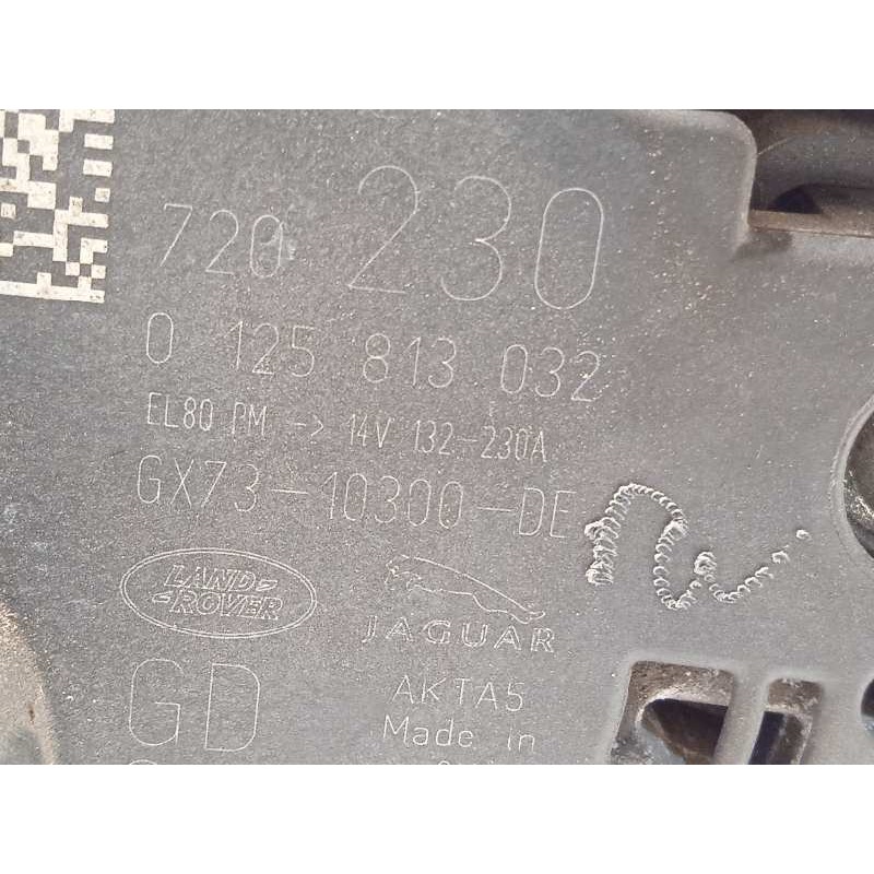 Recambio de alternador para land rover evoque hse referencia OEM IAM GX7310300DE  0125813032