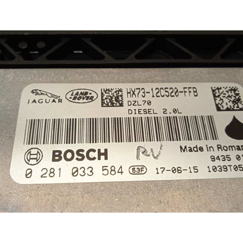 Recambio de centralita motor uce para land rover evoque hse referencia OEM IAM HX7312C520FFB  0281033584