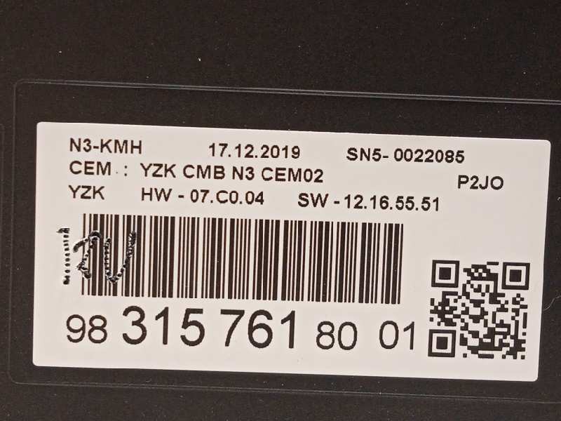 Recambio de cuadro instrumentos para opel corsa f 1.2 referencia OEM IAM 9831576180  
