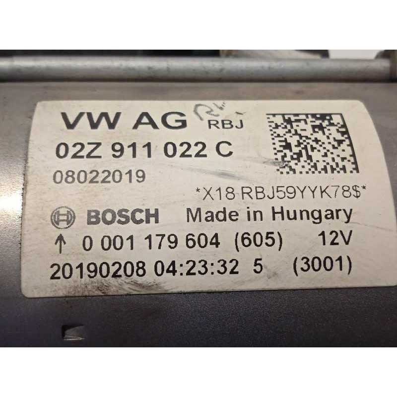 Recambio de motor arranque para seat ibiza (kj1) fr referencia OEM IAM 02Z911022C  0001179604