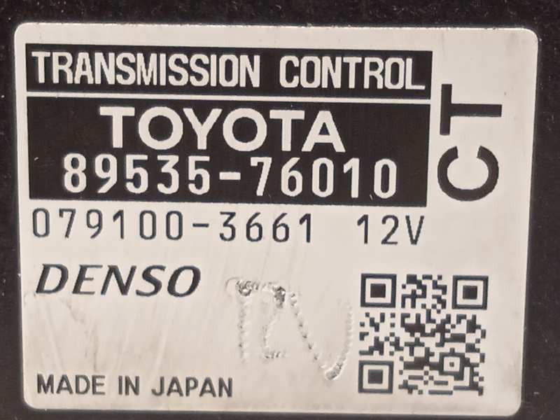 Recambio de centralita cambio automatico para toyota prius (nhw30) referencia OEM IAM 8953576010  0791003661