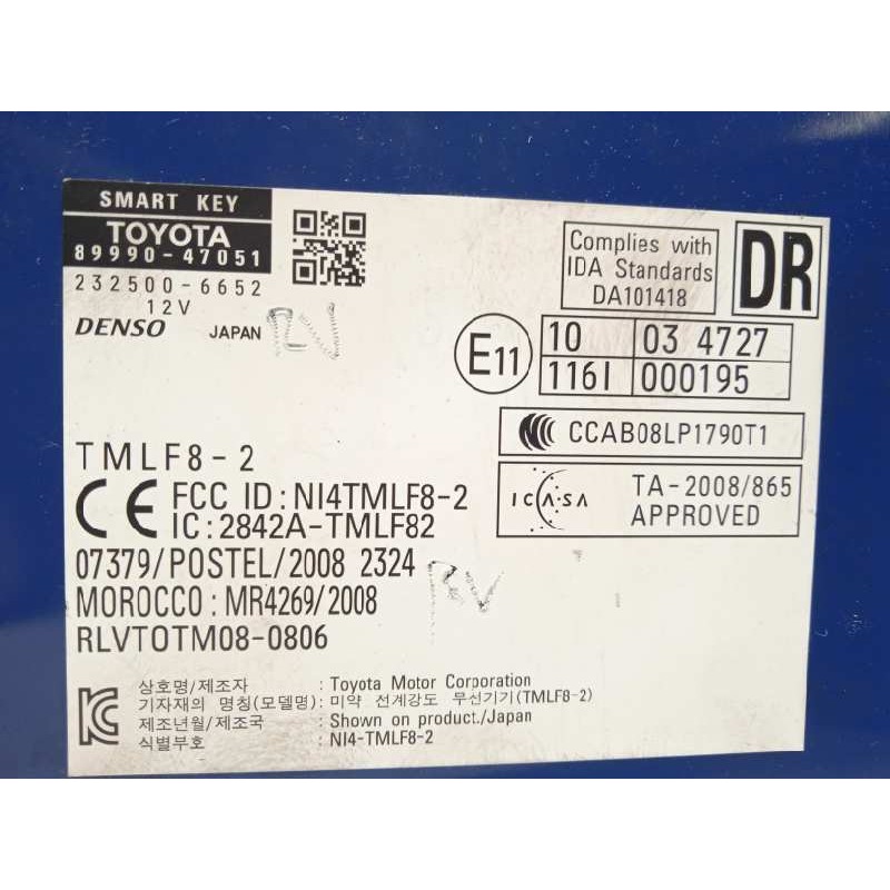 Recambio de modulo electronico para toyota prius (nhw30) referencia OEM IAM 8999047051  2325006652