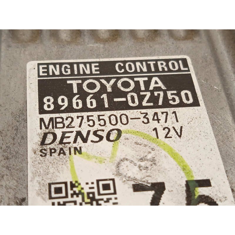Recambio de centralita motor uce para toyota auris 1.8 16v (híbrido) referencia OEM IAM 896610Z750  MB2755003471