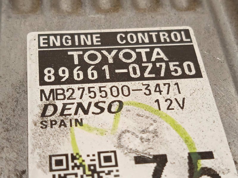 Recambio de centralita motor uce para toyota auris 1.8 16v (híbrido) referencia OEM IAM 896610Z750  MB2755003471