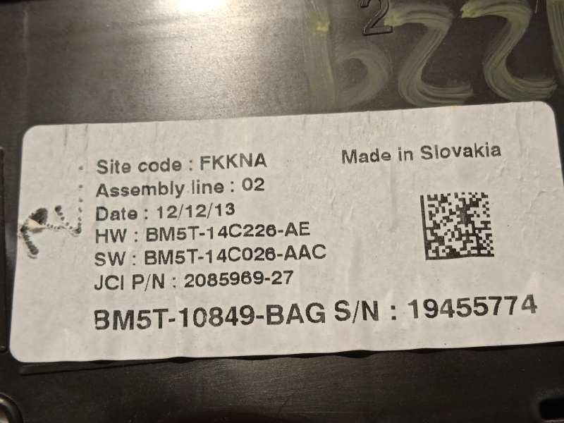 Recambio de cuadro instrumentos para ford focus turn. 1.0 ecoboost cat referencia OEM IAM BM5T10849BAG  5580299