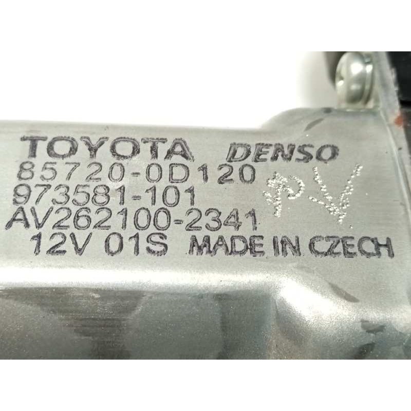Recambio de elevalunas trasero derecho para toyota auris hybrid active referencia OEM IAM 857200D120  973581101