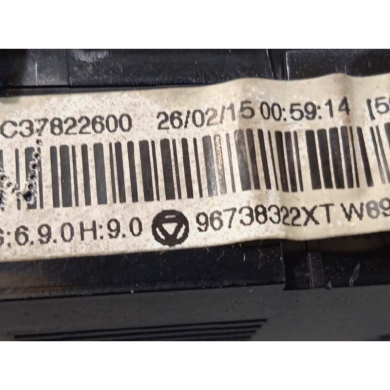 Recambio de mando climatizador para peugeot 3008 1.6 blue-hdi fap referencia OEM IAM 96738322XT  