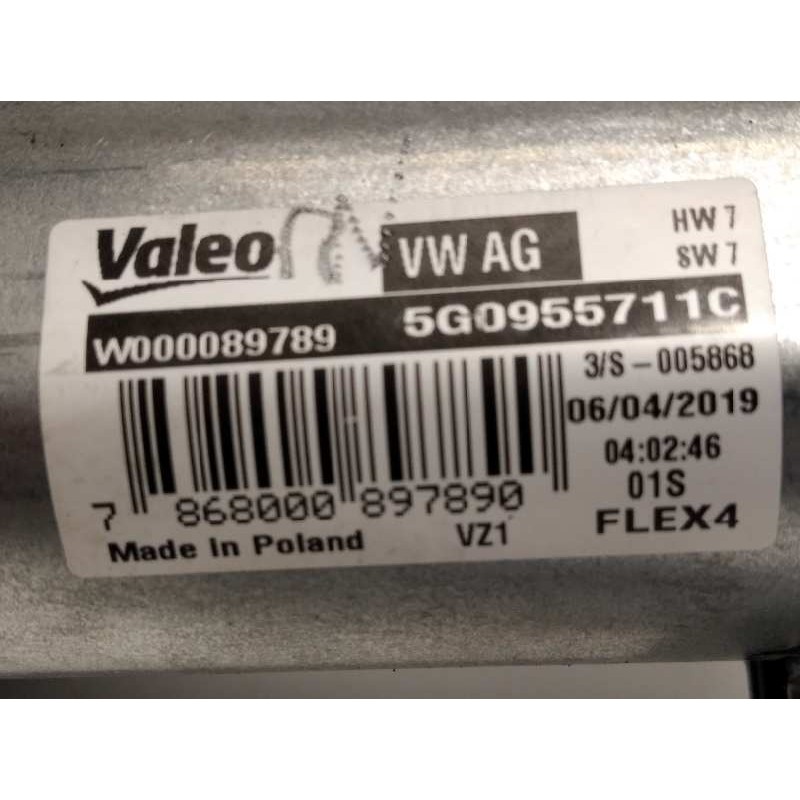 Recambio de motor limpia trasero para volkswagen t-roc 1.6 tdi referencia OEM IAM 5G0955711C  W000089789