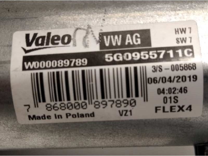 Recambio de motor limpia trasero para volkswagen t-roc 1.6 tdi referencia OEM IAM 5G0955711C  W000089789