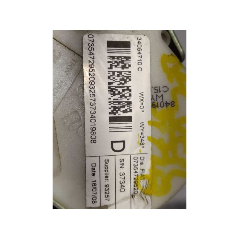 Recambio de cinturon seguridad delantero derecho para lancia delta (181) argento referencia OEM IAM 07354729520  