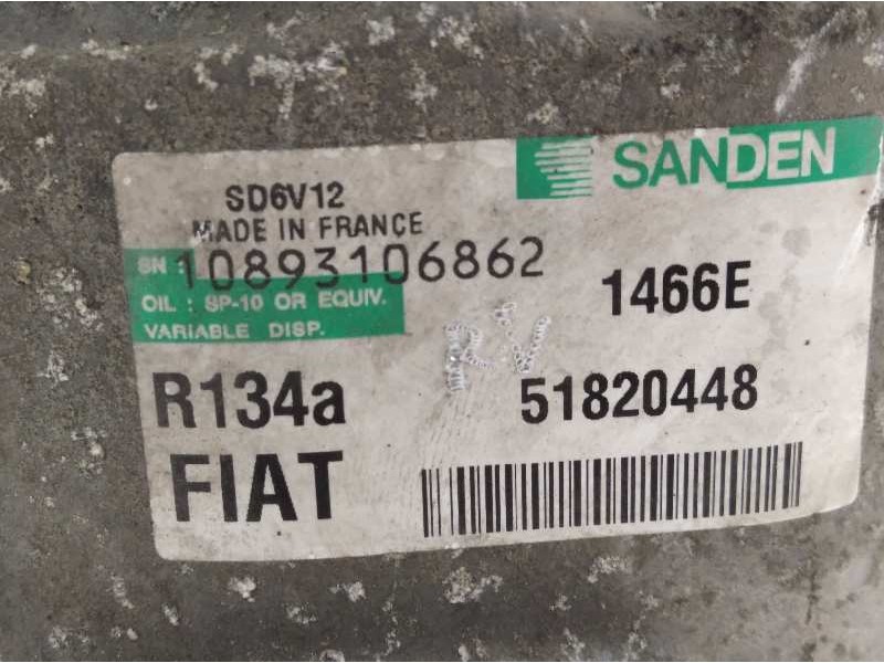 Recambio de compresor aire acondicionado para lancia delta (181) argento referencia OEM IAM 51820448  