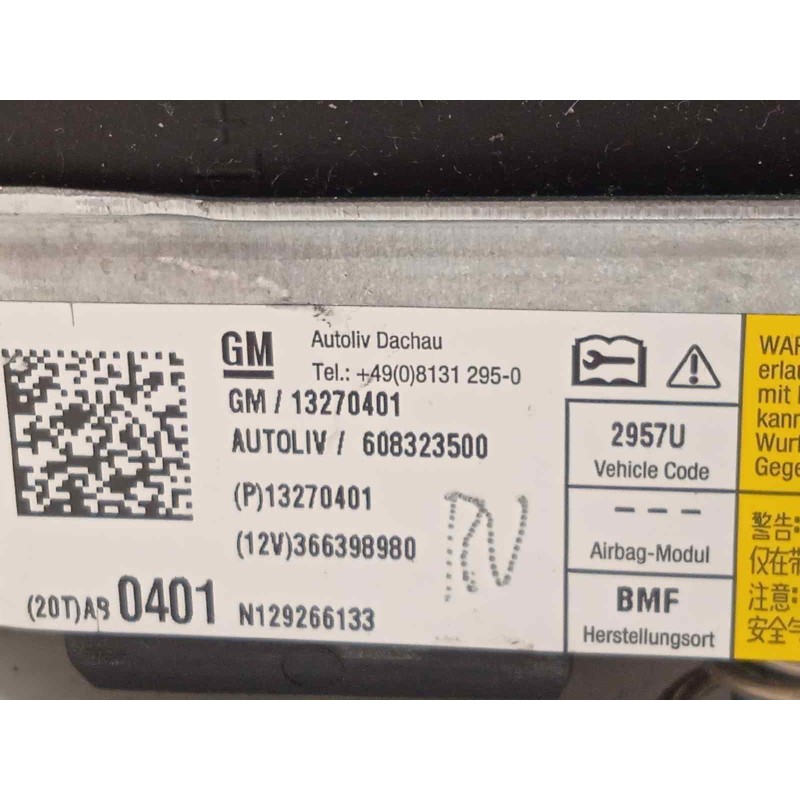 Recambio de airbag delantero izquierdo para opel insignia sports tourer sport referencia OEM IAM 13270401  