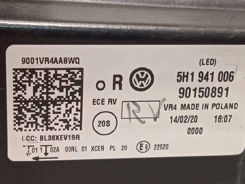 Recambio de faro derecho para volkswagen golf viii lim. (cd1) style referencia OEM IAM 5H1941006  