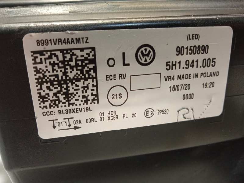 Recambio de faro izquierdo para volkswagen golf viii lim. (cd1) style referencia OEM IAM 5H1941005  90150890