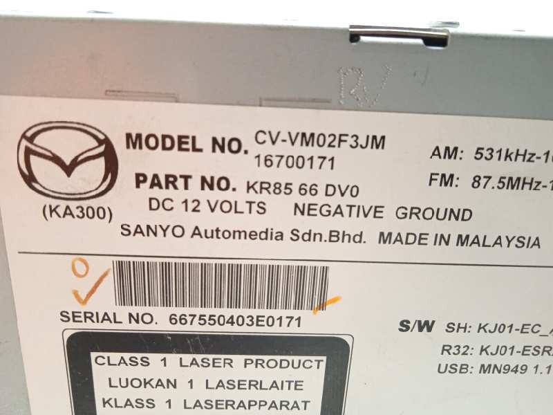 Recambio de sistema navegacion gps para mazda cx-5 2.2 turbodiesel cat referencia OEM IAM KR8566DV0  KR85