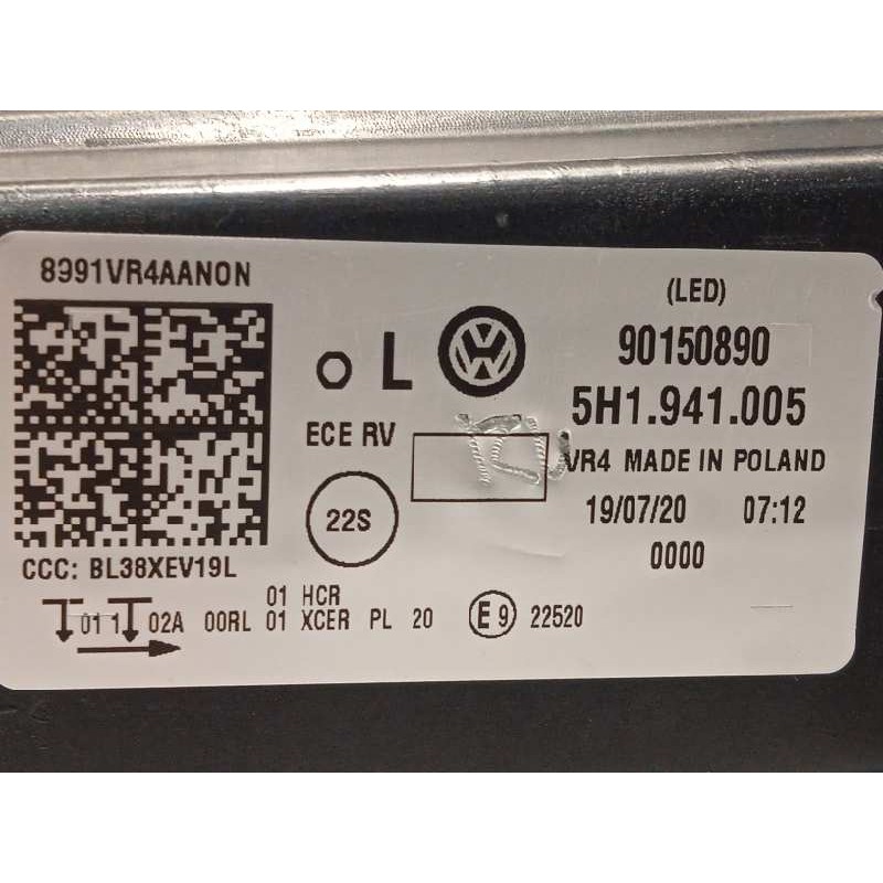 Recambio de faro izquierdo para volkswagen golf viii lim. (cd1) style referencia OEM IAM 5H1941005  90150890