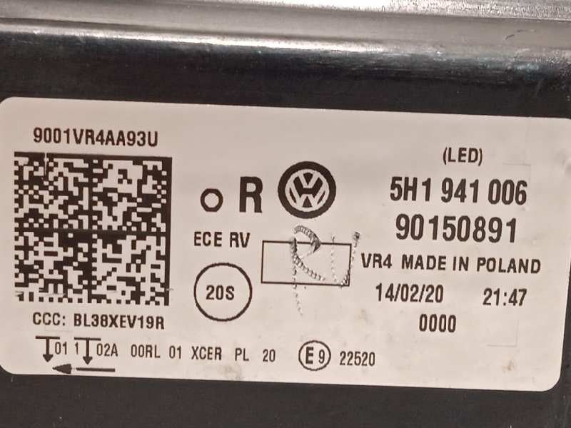 Recambio de faro derecho para volkswagen golf viii lim. (cd1) style referencia OEM IAM 5H1941006  