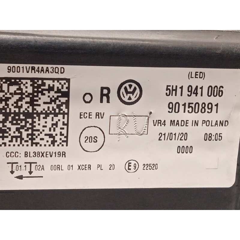Recambio de faro derecho para volkswagen golf viii lim. (cd1) style referencia OEM IAM 5H1941006  