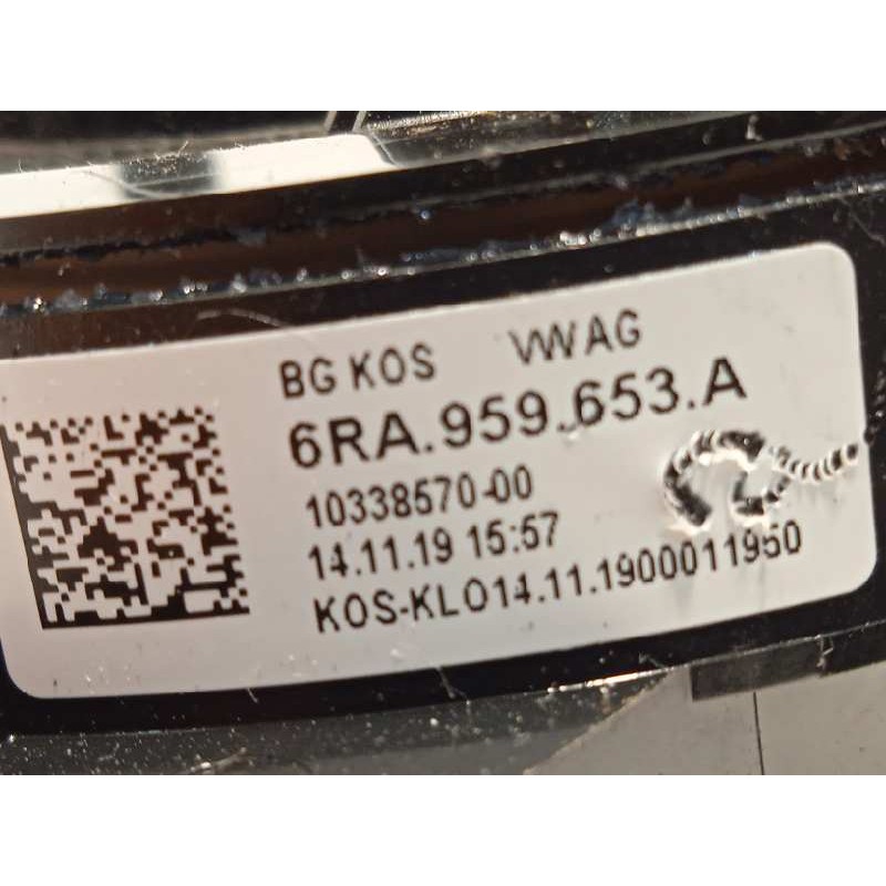 Recambio de anillo airbag para volkswagen t-cross 1.0 tsi referencia OEM IAM 6RA959653A  