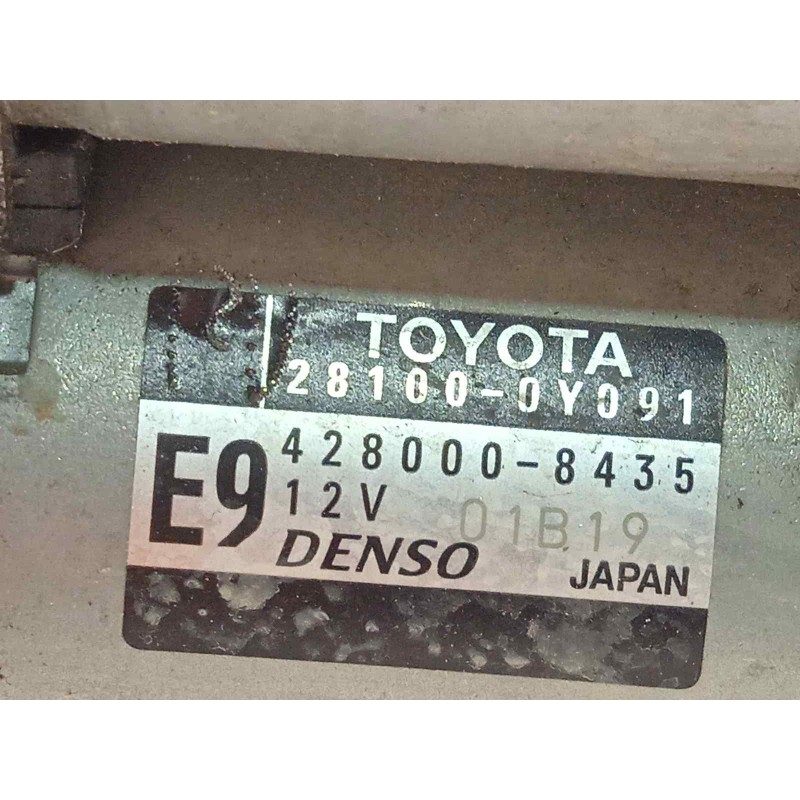 Recambio de motor arranque para toyota yaris 1.5 16v cat referencia OEM IAM 281000Y091  4280008435