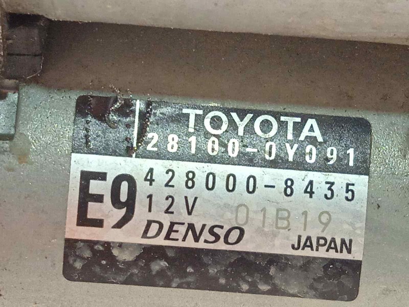 Recambio de motor arranque para toyota yaris 1.5 16v cat referencia OEM IAM 281000Y091  4280008435