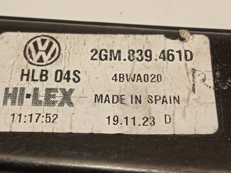 Recambio de elevalunas trasero izquierdo para volkswagen t-cross 1.0 tsi referencia OEM IAM 2GM839461D  5Q0959407