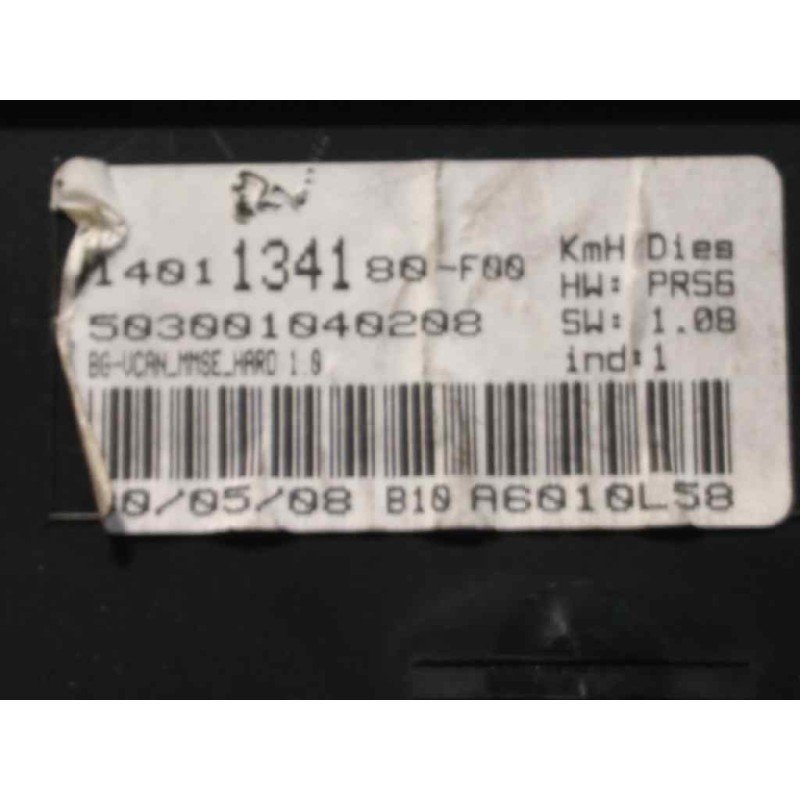 Recambio de cuadro instrumentos para citroën c8 hdi 138 fap premier referencia OEM IAM 1401134180  